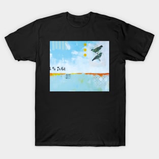 Picture of an original painting, blue birds T-Shirt